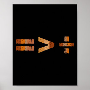 Poster Igualdade É Maior Que Divisão História Negra Mo