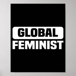 Poster Igualdade Feminista Global Empoderamento Para as M