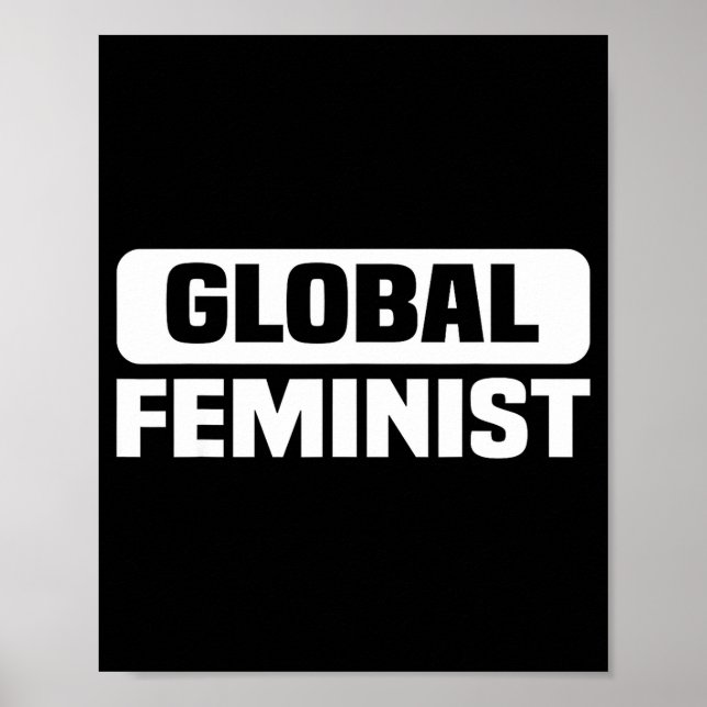 Poster Igualdade Feminista Global Empoderamento Para as M (Frente)