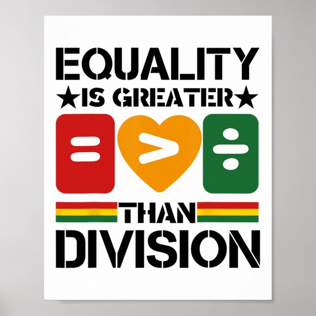 Poster Igualdade > Divisão Mês da História Negra Matem (Frente)