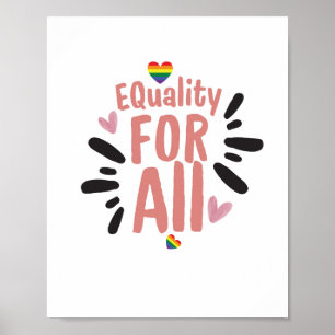 Poster Igualdade para todos - Cartaz do Mês do Orgulho Ar