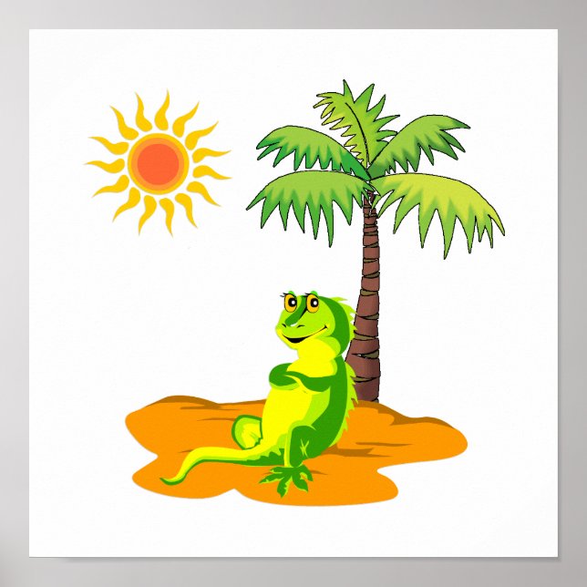 Poster Iguana No Deserto (Frente)