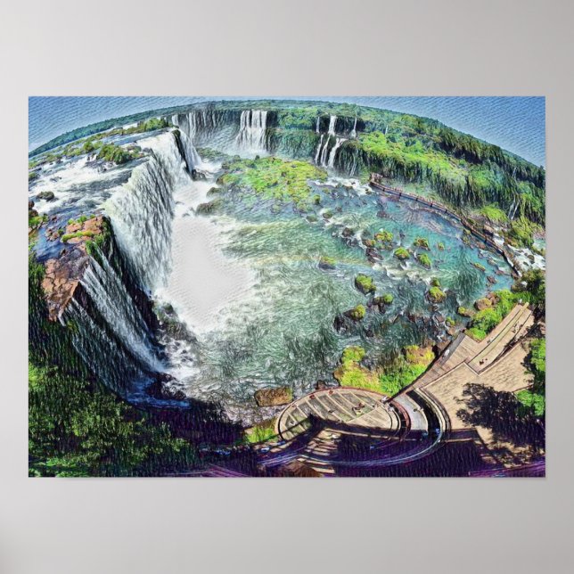 Poster Iguazu Falls Argentina (Frente)