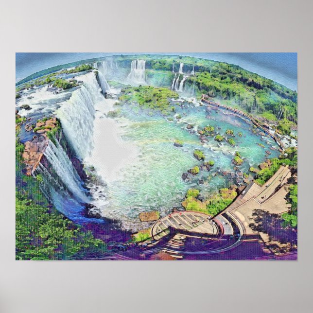 Poster Iguazu Falls Argentina (Frente)