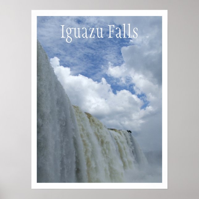 Póster Iguazu Falls, Rio Iguazu, Argentina, Brasil (Frente)