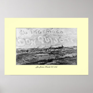 Póster III Centenário-Don Quixote por José Jiménez Aranda