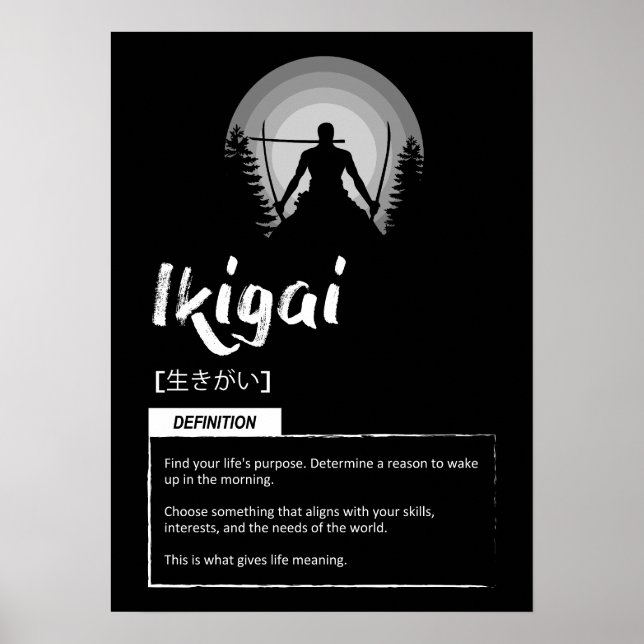 Poster Ikiagai - Conceito Japonês Para O Sucesso (Frente)
