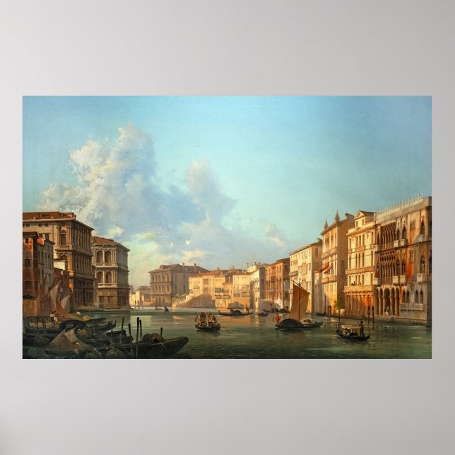 Poster Il Canal Grande Verso Ca’ Pesaro (Frente)