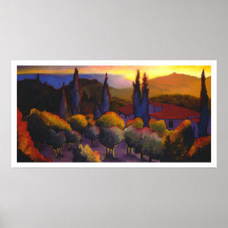 Póster Il tramonto da Casa Cares