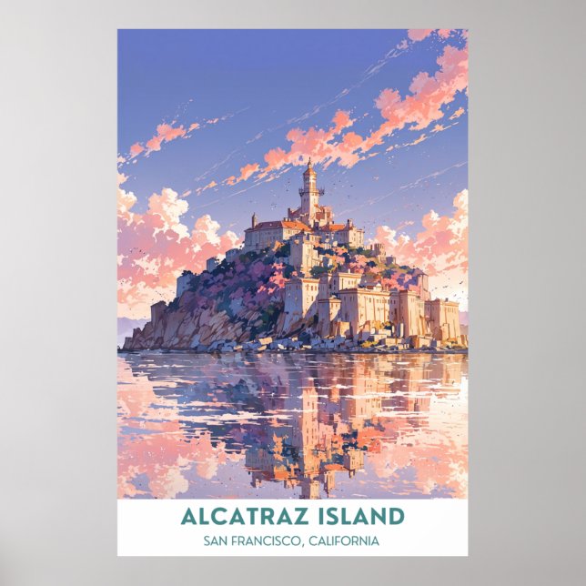 Poster Ilha Alcatraz - São Francisco, Califórnia (Frente)