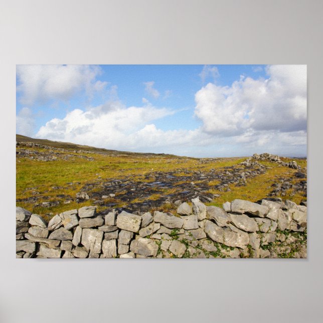 Poster Ilha Aran - Paisagem Rocky 2 (Frente)
