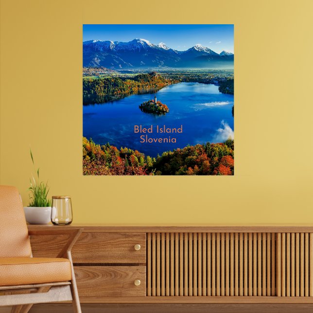 Poster Ilha Bled, Eslovênia (Sala de Estar 2)