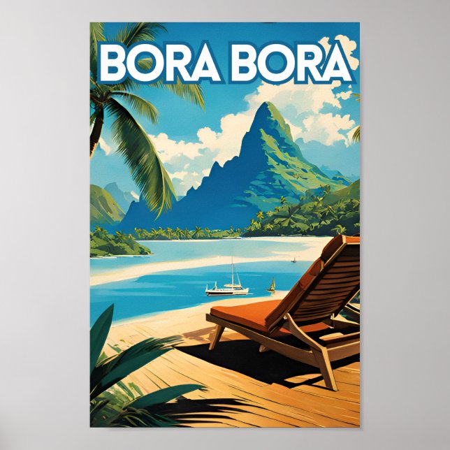 Poster Ilha Bora Bora (Frente)
