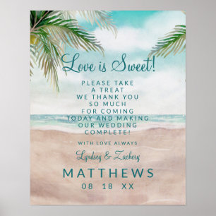 Poster Ilha Breeze Love é o doce sinal de casamento