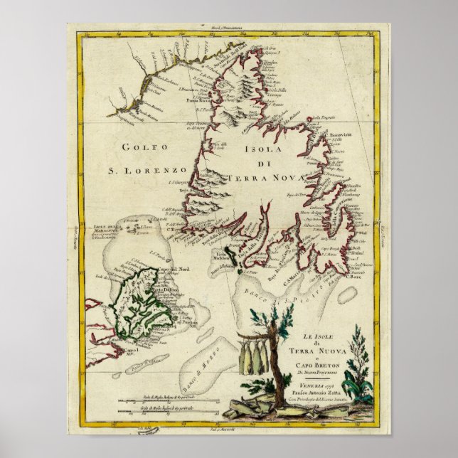 Poster Ilha Cape Breton, Terra Nova (Frente)