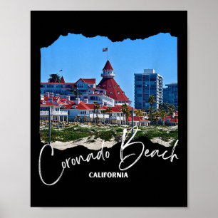 Poster Ilha Coronado da Califórnia - Praia do Coronado