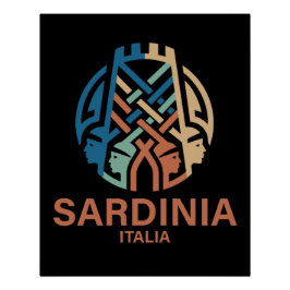 Póster Ilha da Sardenha Itália