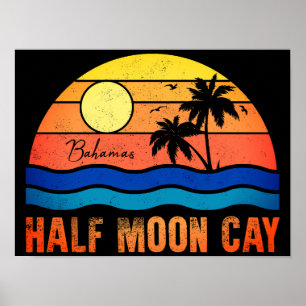 Poster Ilha das Baamas 60s de Half Moon Cay