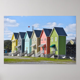 Poster Ilha Dauphin, Alabama, Casas
