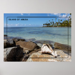 Poster Ilha de Aruba Beach