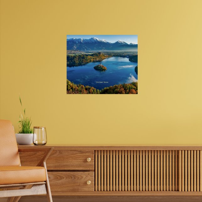 Poster Ilha de Bled, Eslovênia, cênica (Sala de Estar 2)