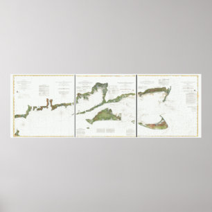 Póster Ilha de bloco, Nantucket e Martha (png)
