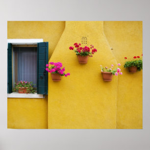 Póster Ilha de Burano, Burano, Itália. Colorido Burano 3