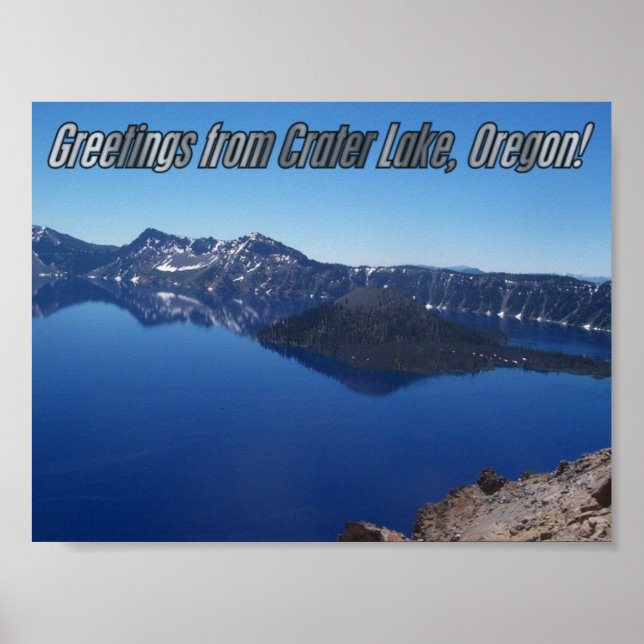Poster Ilha de Crater Lake National Park (Frente)