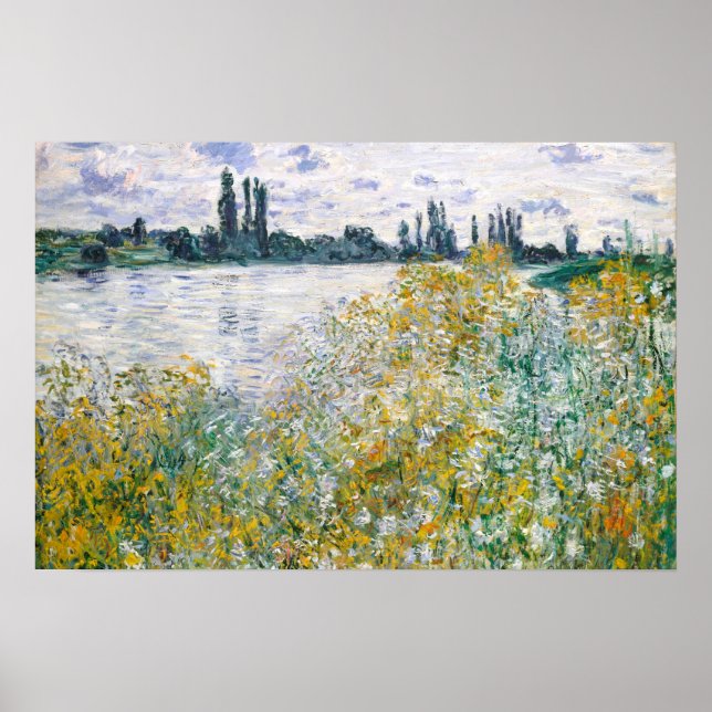Poster Ilha de Flores perto de Vétheuil, Monet (Frente)