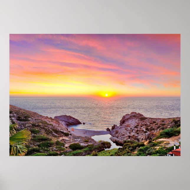 Poster Ilha de Icária, Grécia (Frente)