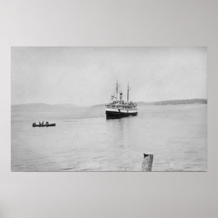 Poster Ilha de López, WA - balsa San Juan de Rosáalia