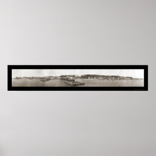 Póster Ilha de Mackinac, foto 1910 do MI