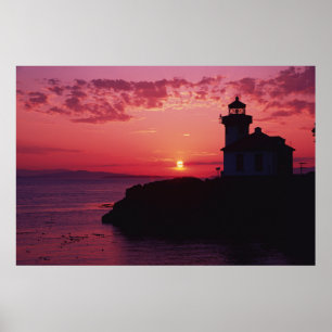 Poster Ilha de San Juan, Farol de Lime Kiln