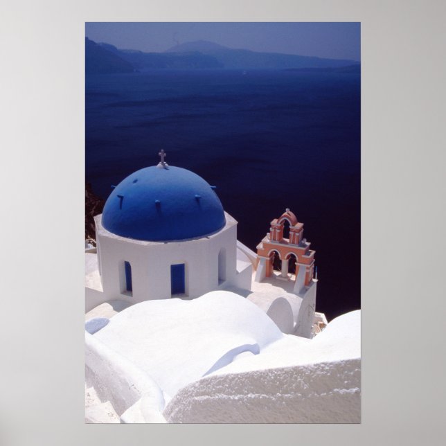 Poster Ilha de Santorini (Frente)