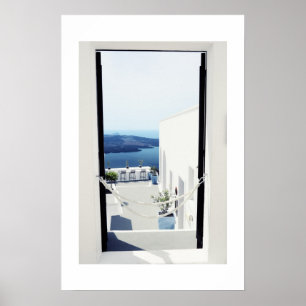 Poster Ilha de Santorini, piscina