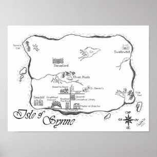 Poster Ilha de Sincronização - Mapa de Linha