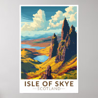 Ilha de Skye Escócia Viagem Arte Vintage