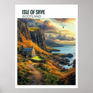 Poster Ilha de Skye Scotland - Majesttic Highland