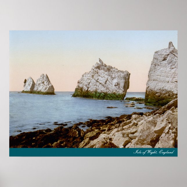 Poster Ilha de Wight, Inglaterra (1900) (Frente)