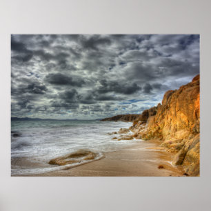 Póster Ilha do Flinders da praia de Allports, Tasmânia