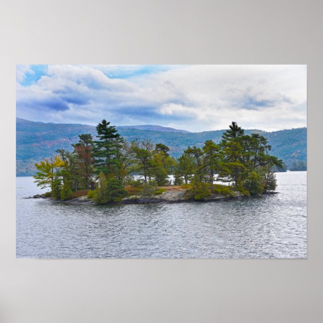 Poster Ilha do Lago George, Nova York  (Frente)