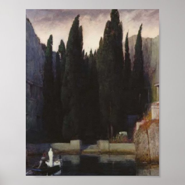 Poster Ilha Do Morto Por Arnold Bocklin (Frente)