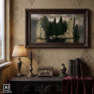 Póster Ilha do Morto por Arnold Bocklin, Arte do Simbolis