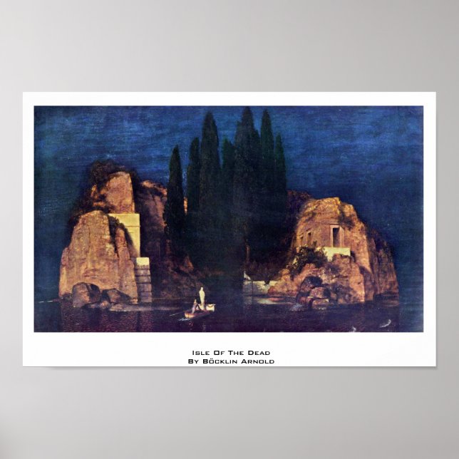 Póster Ilha Do Morto Por Böcklin Arnold (Frente)