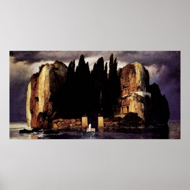 Póster Ilha dos mortos por Arnold Bocklin (Frente)