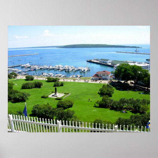 Póster Ilha histórica Mackinac (Frente)