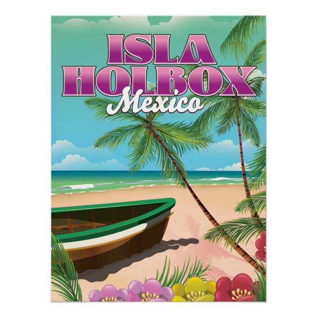 Póster Ilha Holbox México (Frente)