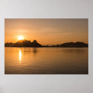 Poster Ilha Komodo ao Pôr do Sol