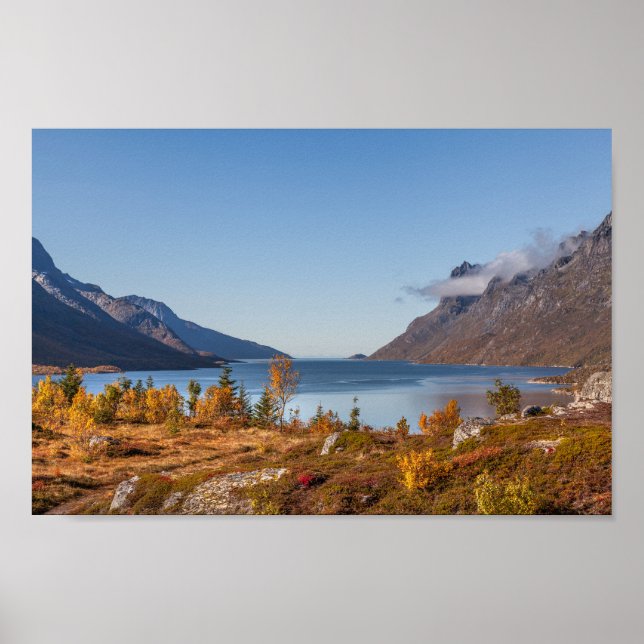 Poster Ilha Kvaloya Noruega (Frente)