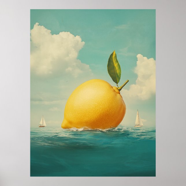 Poster Ilha Lemon em Águas Sonhadoras (Frente)